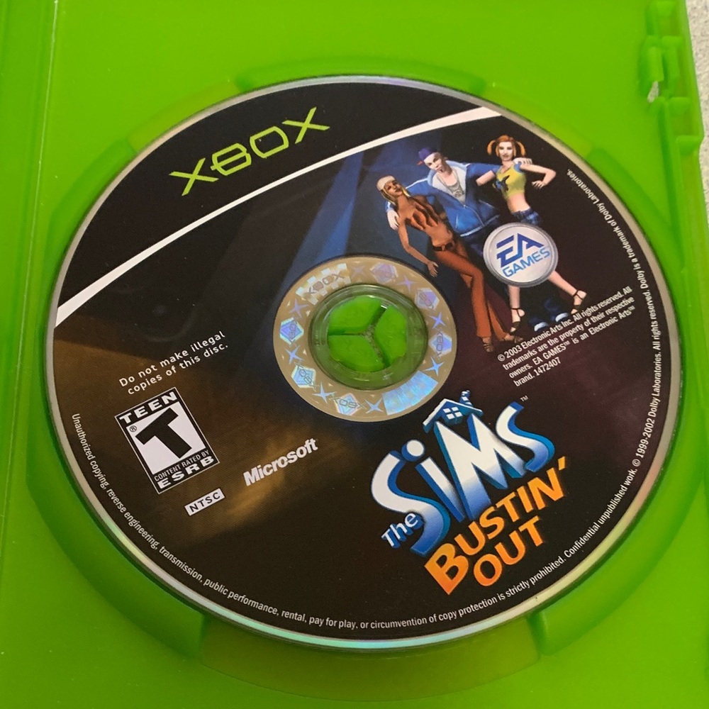 The Sims Bustin' Out Video Game & Manual only- for the original OG Xbox